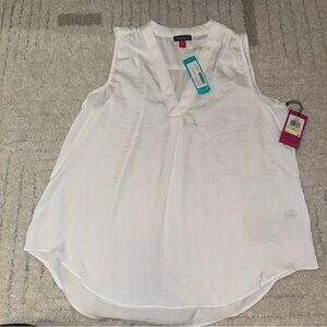 Vince Camuto | NWT | White V-Neck Blouse
